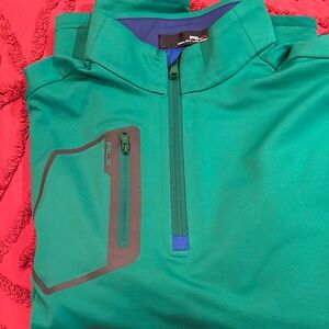 RLX Ralph Lauren Green and Gray Pullover
